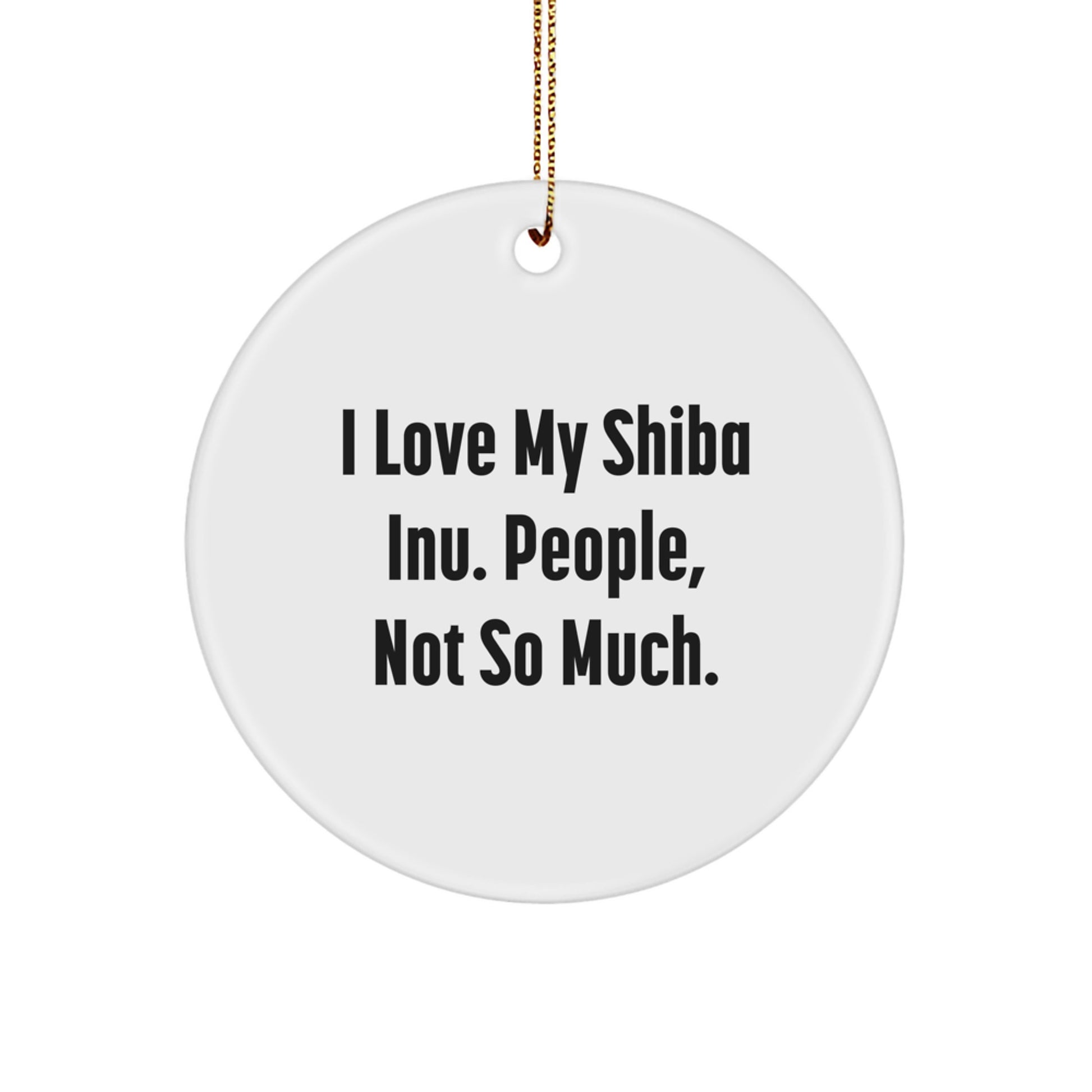 Shiba Inu Dog Lovers' Circle Ornaments, Funny Gifts from Friends for Shiba Inu Dog Owners, Christmas Unique Gifts - Image 1