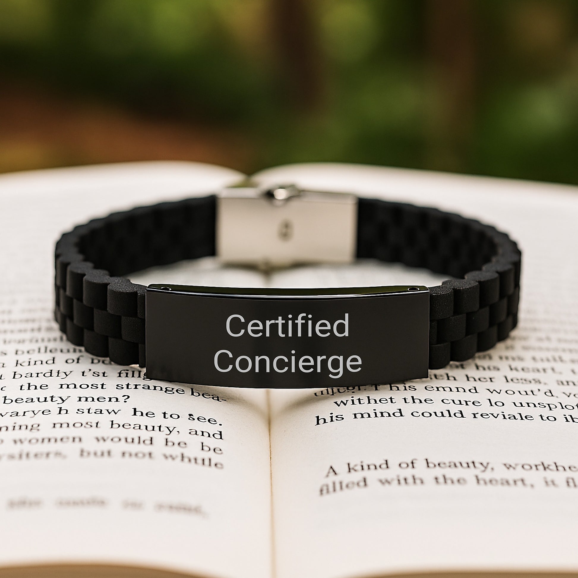 Funny Quote Certified Concierge Gifts from Friends for Men or Women Glide lock Clasp Birthday Unique Concierge - Image 2