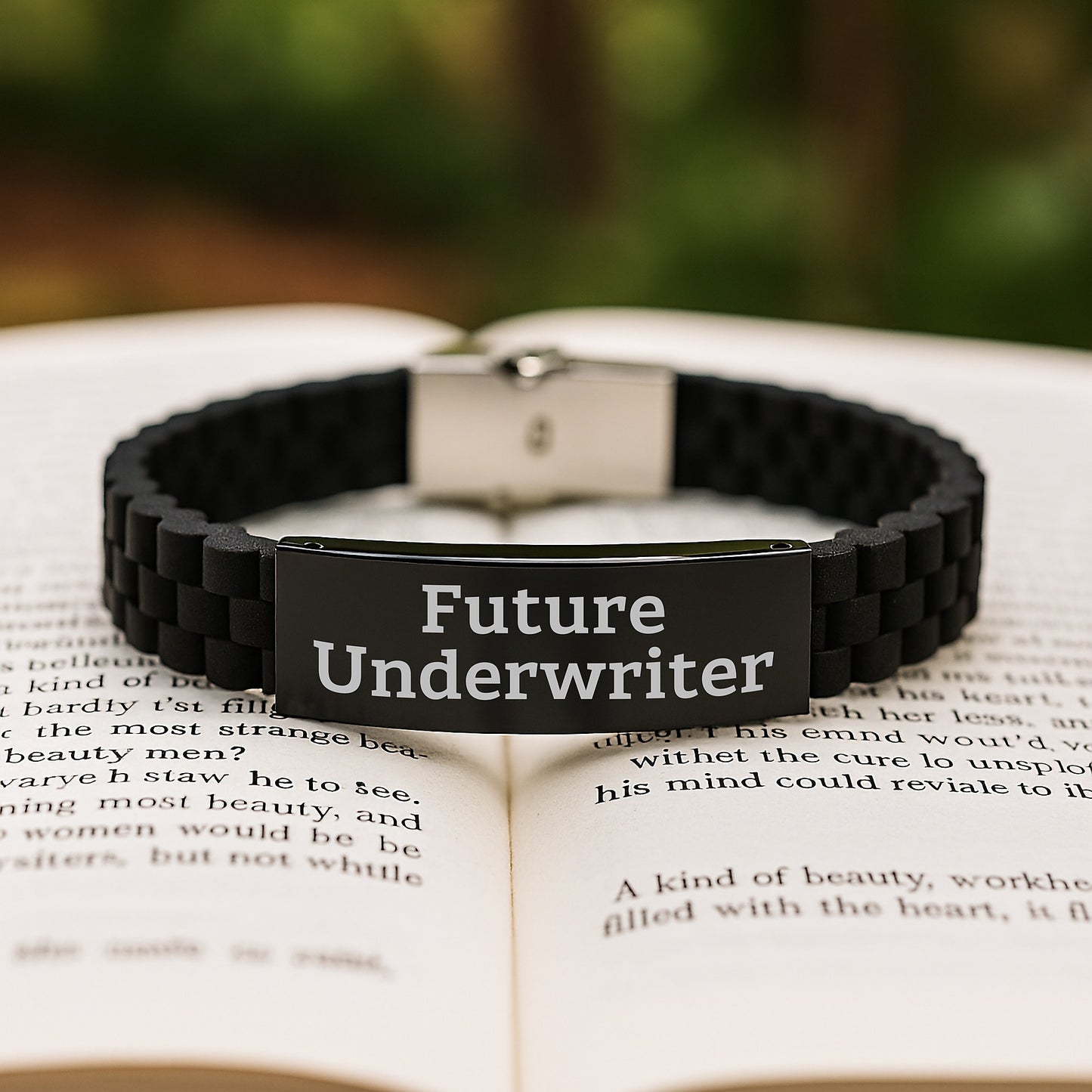 Funny Future Underwriter Glide lock Clasp Bracelet, Gifts for Underwriter, Graduation Unique Gifts from Friends, Coworkers, or Family - Image 2
