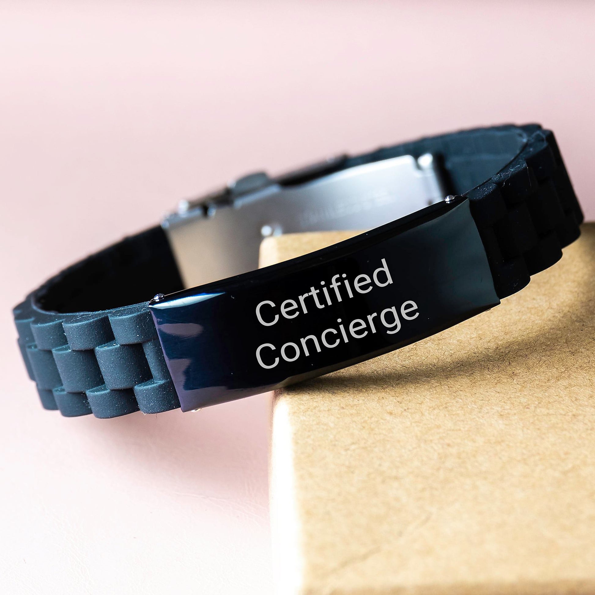 Funny Quote Certified Concierge Gifts from Friends for Men or Women Glide lock Clasp Birthday Unique Concierge - Image 3