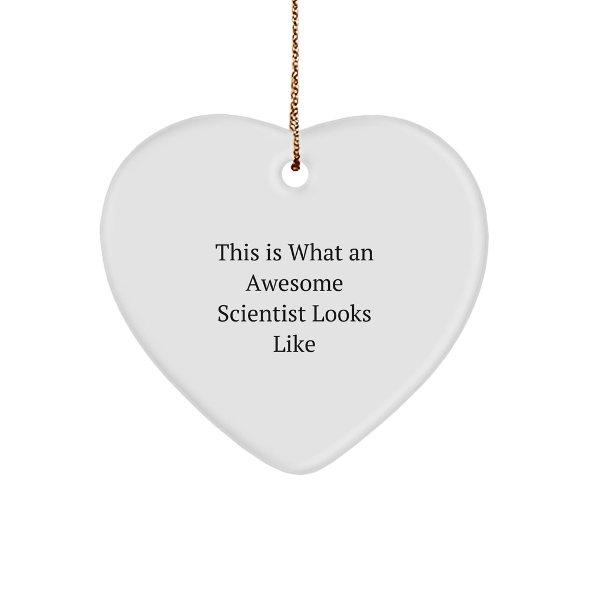 Funny Scientist Gifts: This Is What An Awesome Heart Ornament Looks Like for Christmas - Image 1
