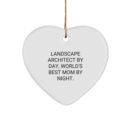 Landscape Architect Gifts, Funny Quote Ornaments, Heart Shaped MDF, Gifts from Friends, Gifts for Landscape Architect, Unique Christmas Unique Gifts - Image 1