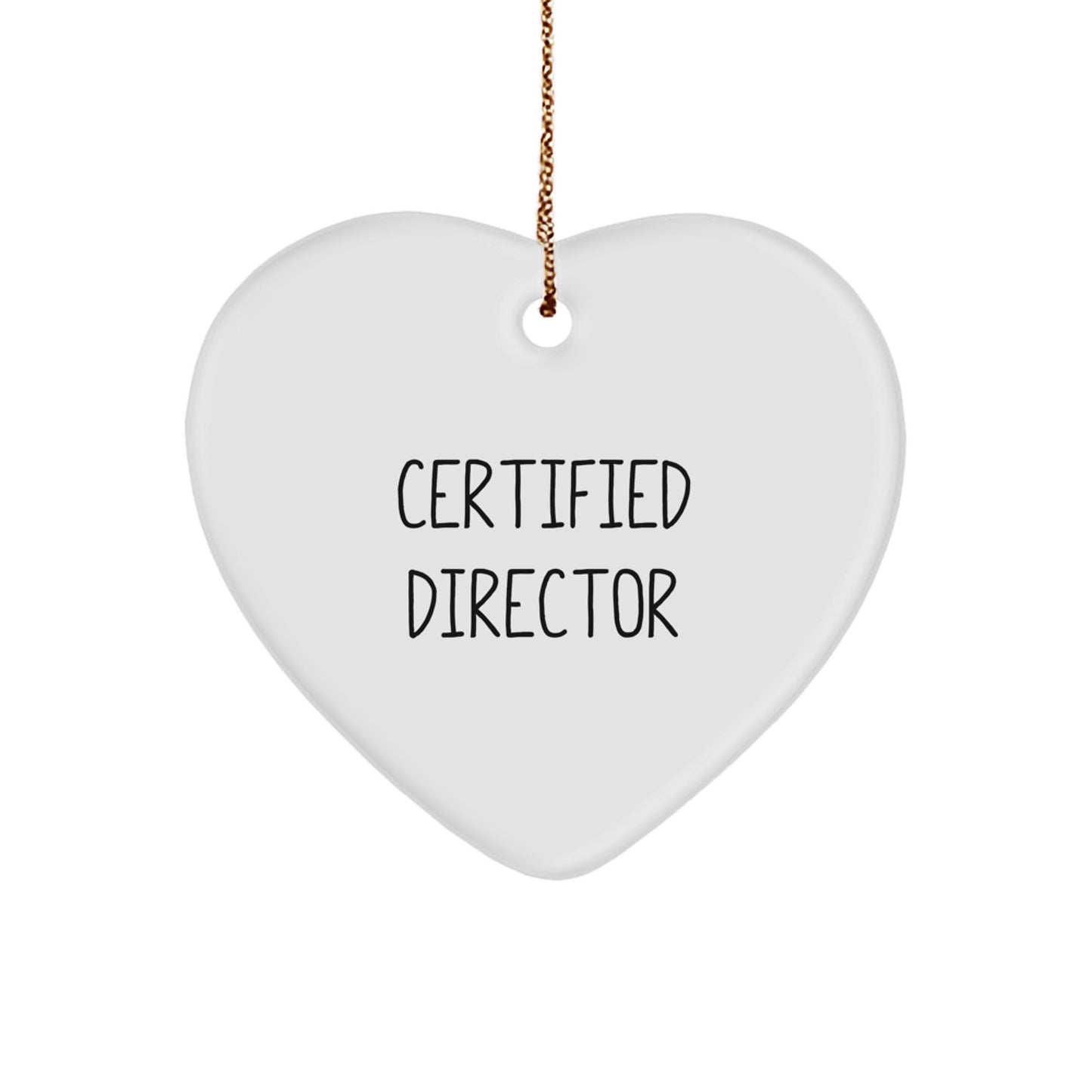 Funny Director Gifts from Friends - Heart Ornament for Men, Women, or Coworkers - Christmas Unique Gifts - Image 1