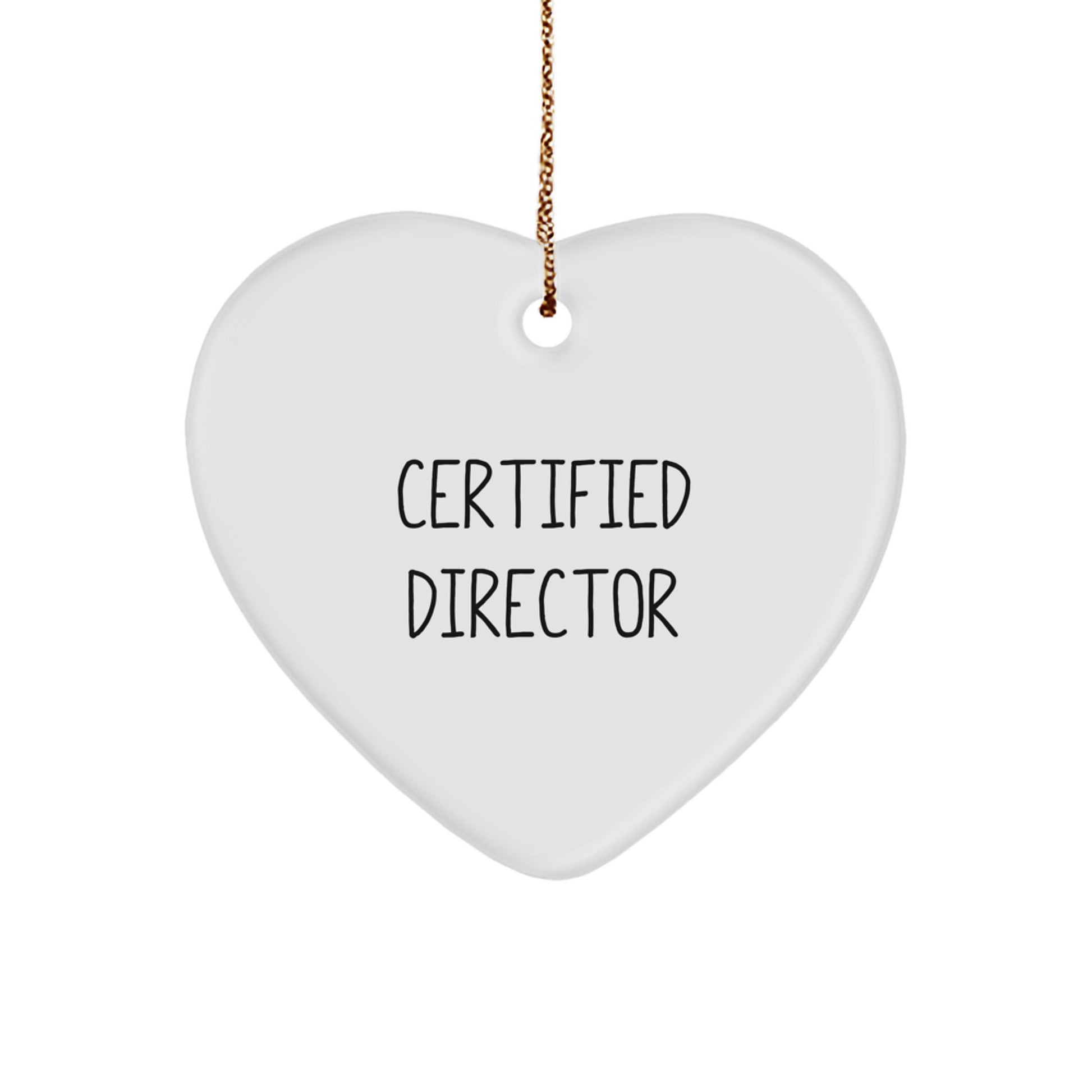 Funny Director Gifts from Friends - Heart Ornament for Men, Women, or Coworkers - Christmas Unique Gifts - Image 1