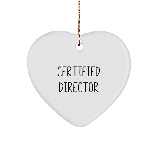 Funny Director Gifts from Friends - Heart Ornament for Men, Women, or Coworkers - Christmas Unique Gifts - Image 1