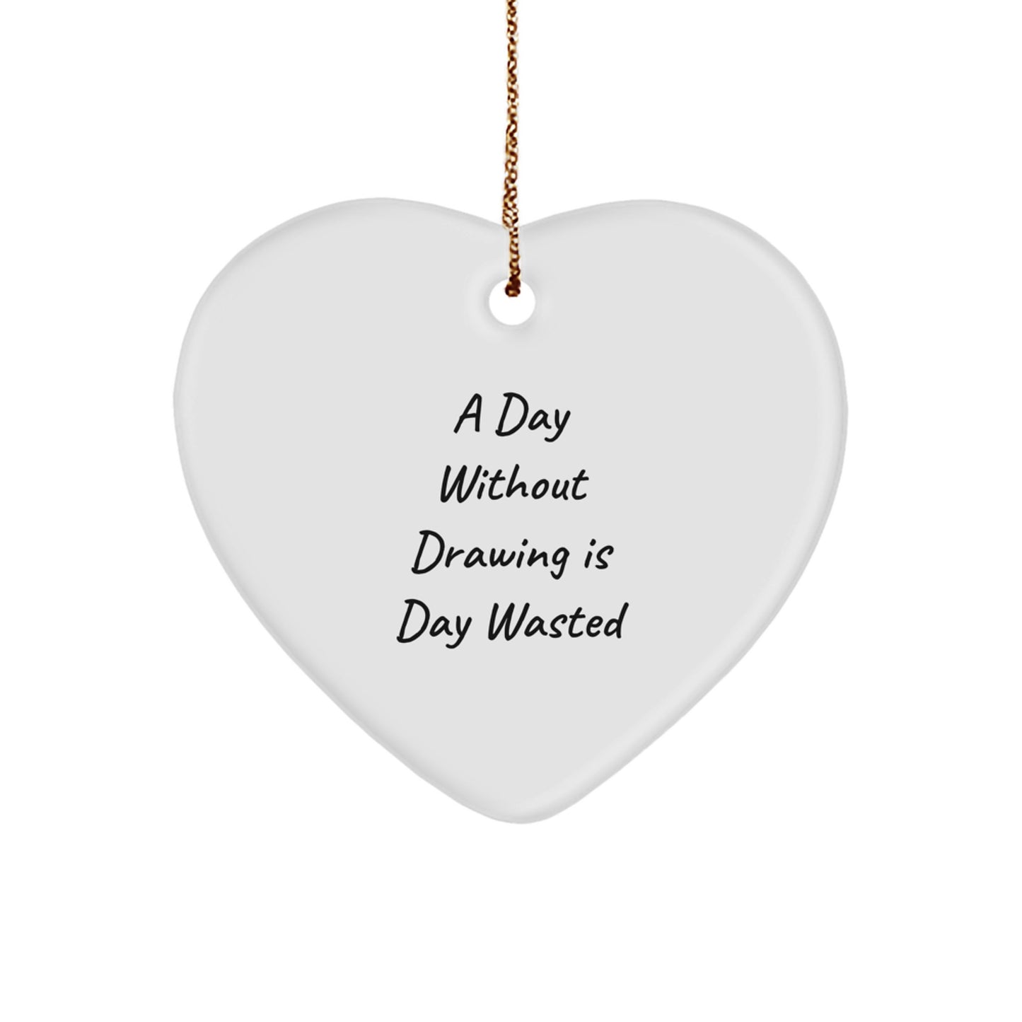 'Drawing Inspiration Gifts from Me to You' - A Heart Ornament for Christmas - Image 1
