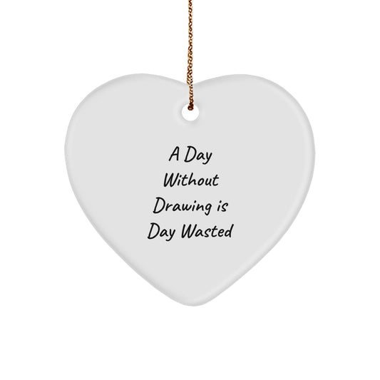 'Drawing Inspiration Gifts from Me to You' - A Heart Ornament for Christmas - Image 1