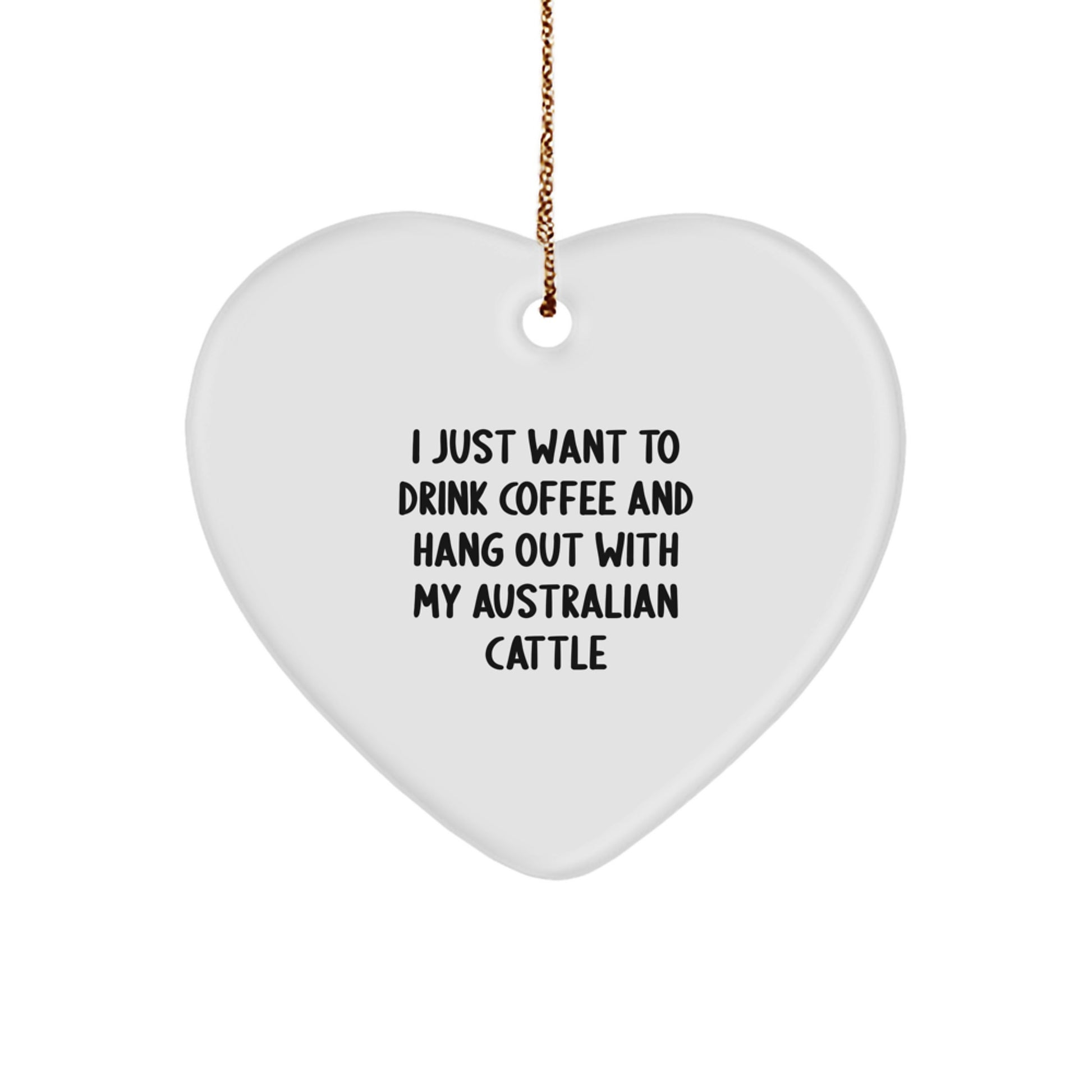 Australian Cattle Dog Gifts, Funny Quote Heart Ornament, Gifts from Family for Aussie Lovers, Christmas Unique Gifts - Image 1