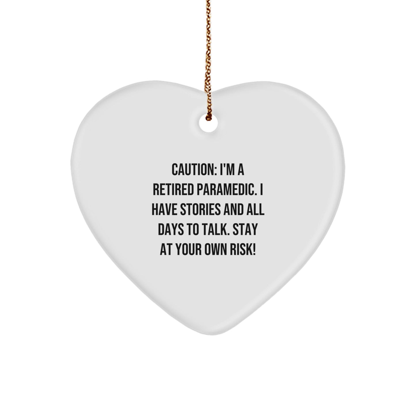 Rescue Worker Gifts, Funny Quote, Heart Ornament, Christmas Unique Gifts from Friends, Gifts for Rescue Worker - Image 1