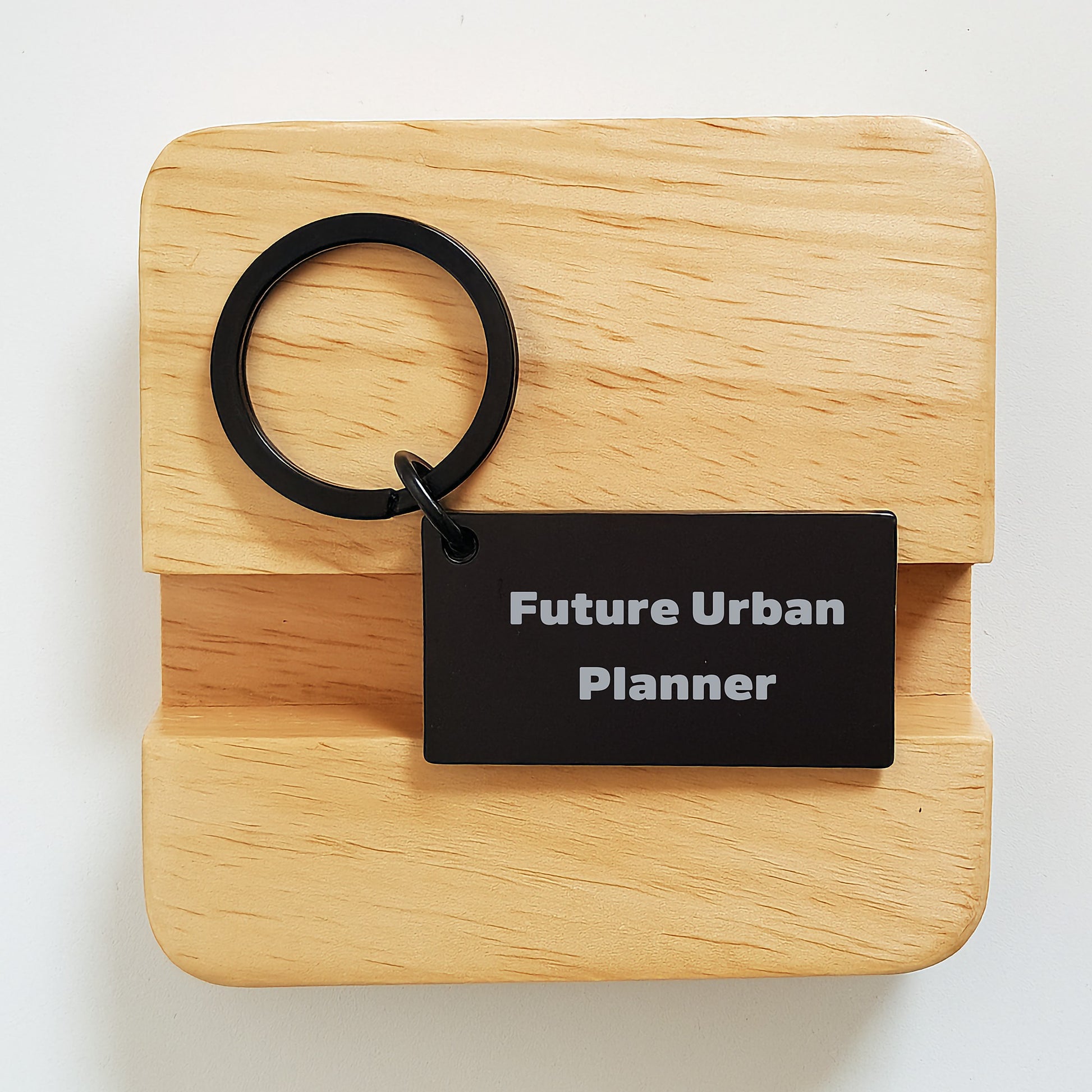 Funny Urban Planner Gifts from Friends for Future Urban Planner Keychain, Inspirational Quote, Graduation Unique Gifts, Stainless Steel, Black Color, 1.57 x 0.87 inches - Image 2