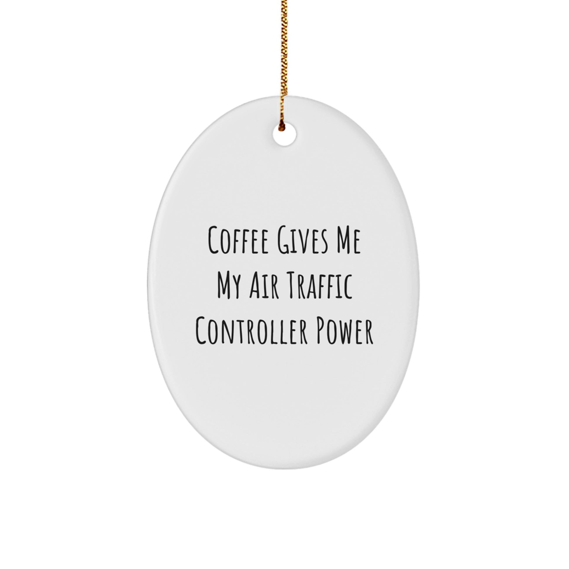 Air Traffic Controller Gifts from Friends for Men, Oval Ornament, Christmas Unique Gifts - Image 1