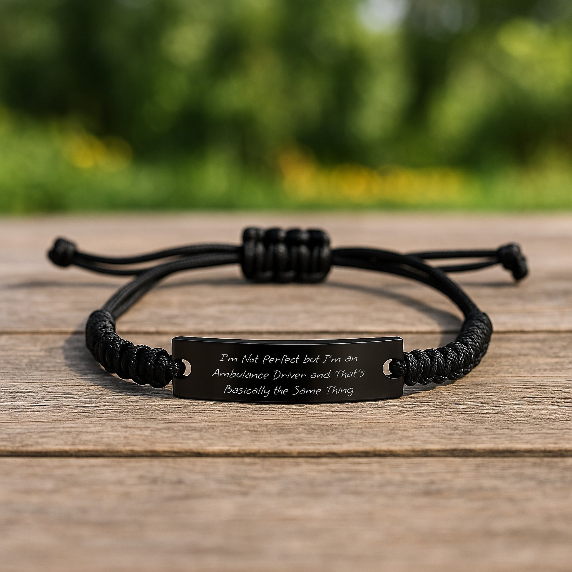 Ambulance Driver Gifts, Funny Quote Rope Bracelet, Gifts from Men to Ambulance Driver Friends, Graduation Unique Gifts for Ambulance Driver Men - Image 2