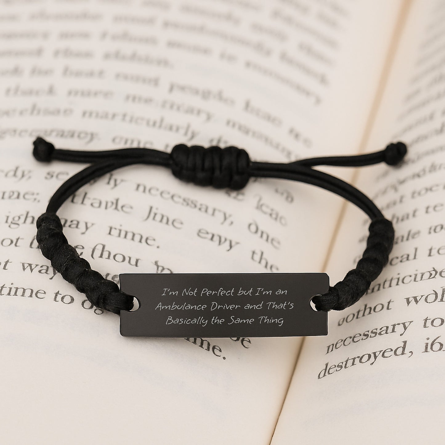 Ambulance Driver Gifts, Funny Quote Rope Bracelet, Gifts from Men to Ambulance Driver Friends, Graduation Unique Gifts for Ambulance Driver Men - Image 3