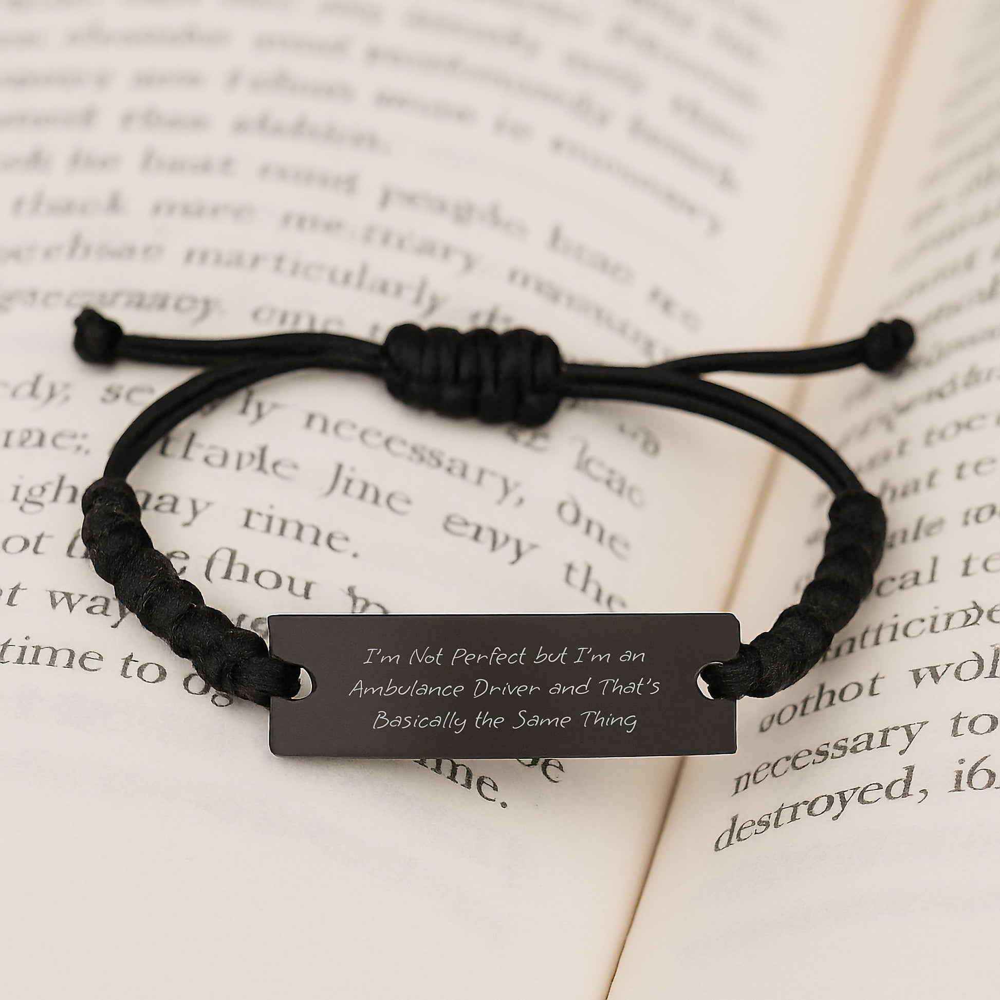 Ambulance Driver Gifts, Funny Quote Rope Bracelet, Gifts from Men to Ambulance Driver Friends, Graduation Unique Gifts for Ambulance Driver Men - Image 3