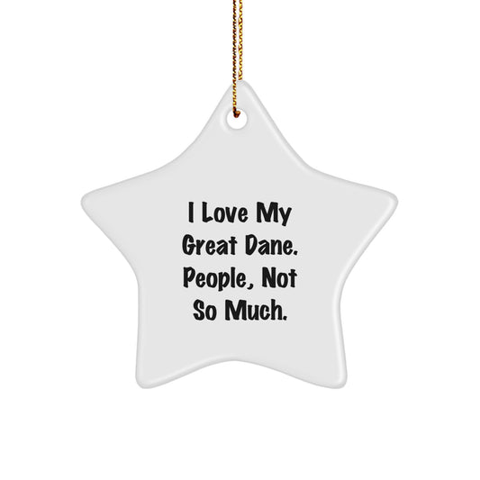 Great Dane Dog Lover's Star Ornament Gifts from Friends for Christmas - Image 1