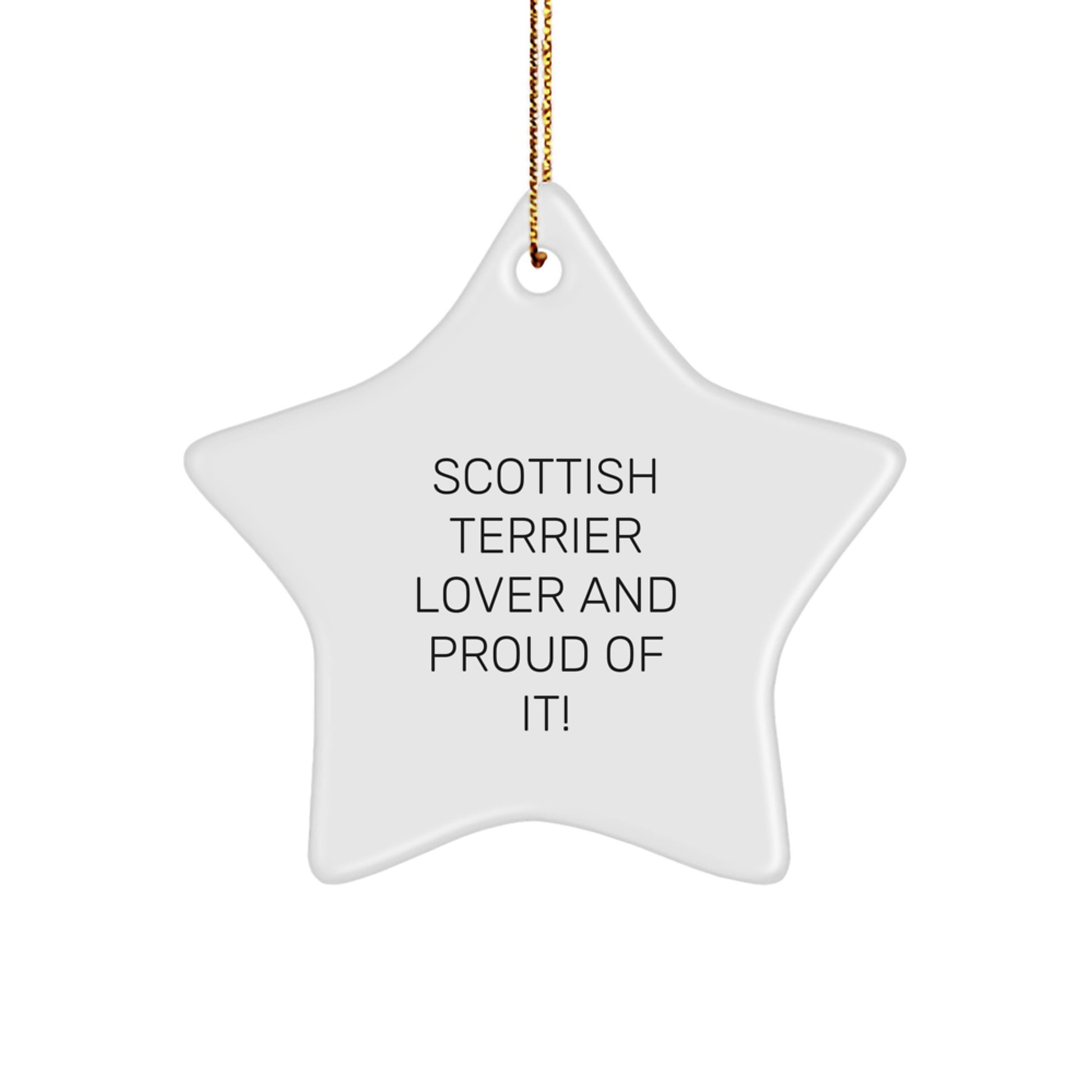 Scottish Terrier Dog Gifts, Funny Star Ornament, Gifts from Friends, Perfect for Scottish Terrier Lovers, Christmas Unique Gifts, Scottish Terrier Dog Mom, Gifts for Scottish Terrier Dog Owners - Image 1