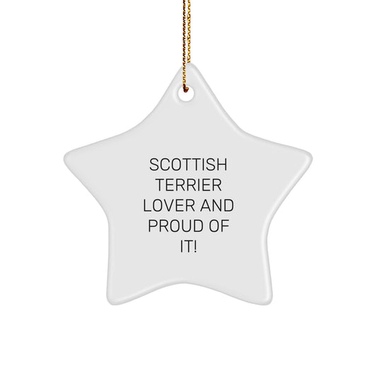 Scottish Terrier Dog Gifts, Funny Star Ornament, Gifts from Friends, Perfect for Scottish Terrier Lovers, Christmas Unique Gifts, Scottish Terrier Dog Mom, Gifts for Scottish Terrier Dog Owners - Image 1