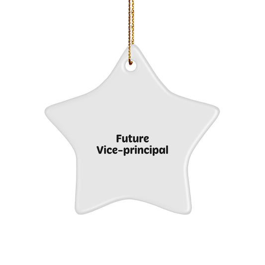 Funny Vice-principal Quote Star Ornament, Gifts from Friends or Coworkers for Vice-principal, Unique Christmas Unique Gifts for Home Office Decorations - Image 1