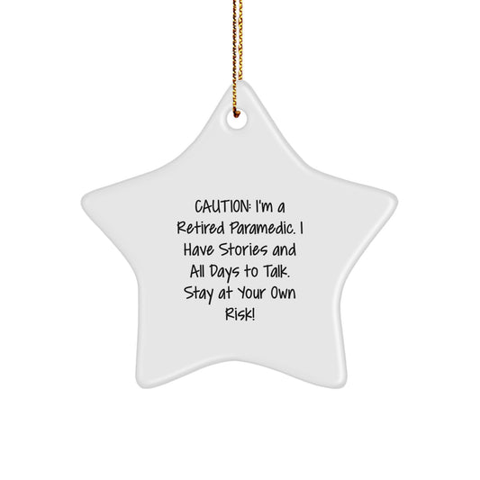 Rescue Worker Star Ornament, Funny Quote Gift for Rescue Workers, Men, Women, Friends, Coworkers, and Family, Christmas Unique Gifts from Men, Women, or Friends - Image 1